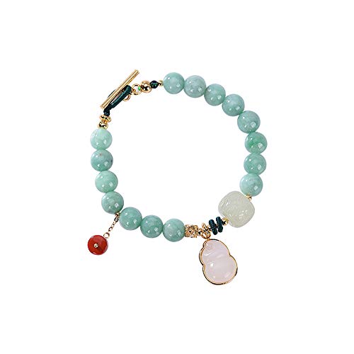 Bracelet en jade de Hetian véritable et argent 925 contre les bijoux ternes