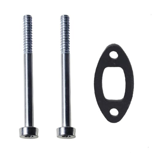 Gettimore Kit de juntas y pernos de silenciador para cortasetos Stihl FS38 FS55 FS56 FS70 y BG45 BG55 BG65 SH55 SH85 recortadora de setos HS45, bordeadora FC55, repuesto para 4140-149-0602, 9075-478 -