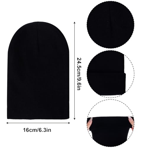 Kids Beanie Hat and Gloves Set for Boys Girls, Knit Hat Winter Gloves Warm Unisex Cold Weather Cap Stretchy Glove2