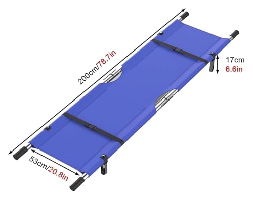 Lit d'urgence en acier inoxydable durable pour hôpitaux - 3