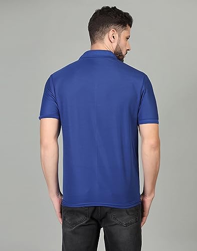 Image of INKKR Men's Casual Polo Neck Half Sleeve Solid T-Shirt (Pack-3)