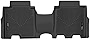 Husky Liners | X-ACT Contour Series | 2nd Row Floor Liners - Black | 55951 | Fits 2021 Ford Bronco 4 Door