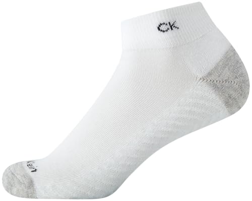 Image of Calvin Klein Womens Quarter Socks - 6 Pack Athletic Performance Cushioned Ankle Socks for Women for Running and Workout