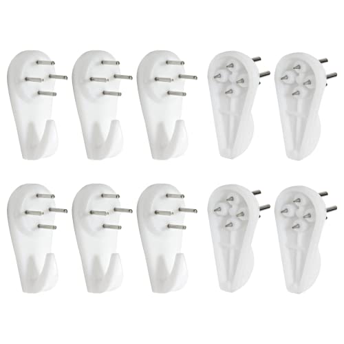 Image of 50Pcs Invisible Nail Hangers, Non-Trace Hanging Hooks, Concrete Wall Hooks for Hardware Concrete Walls Picture Photo Frame (30mm /1.18 inch Length)