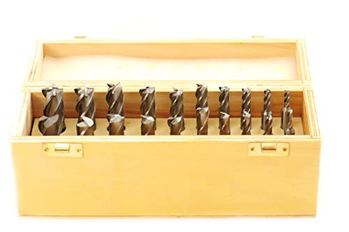 Image of Shars 3 /16 inch - 3 /4 inch HSS Uncoated 2 Flute & 4 Flute Single End Center Cut End Mill Set 20 PCS 404-5910 R