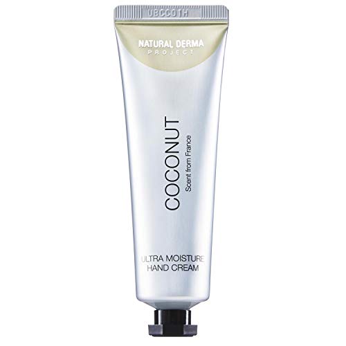 Coconut Ultra Moisture Hand Cream 30ml / 1oz - Natural Ingredients For Smoother Hands, Rough Hands, Travel Size