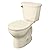 American Standard 215DA004.021 Cadet Pro 1.6 GPF 2-Piece Round Front Toilet with 12-in Rough-in, Bone