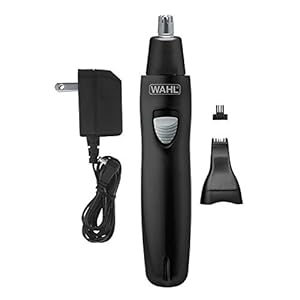 Wahl Groomsman Rechargeable Precision Trimmer for Hygienic Grooming with Rinsable, Interchangeable Heads for Eyebrows, Neckline, Nose, Ears, & Other Detailing – Model 3023284