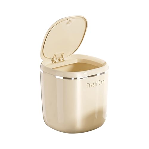 Papelera de escritorio en miniatura – Papelera de basura compacta de 2,6 litros | Papelera para oficina y baño – para cuarto de baño, cocina, dormitorio interior