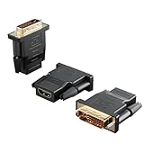 Mbiydeg DVI to HDMI Adapter, 3-Pack Bi-Directional DVI(24+1) Male to HDMI Female with Gold-Plated Cord，Support 1080P for Computer, Monitor, Projector, TV, PS3/4/5 Nintendo Switch