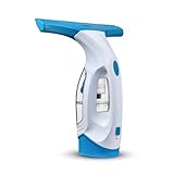 Tower T131001 Cordless Window Vac Cleaner with Rechargeable Battery, 150ml Water Tank, 20W, Cool Blue