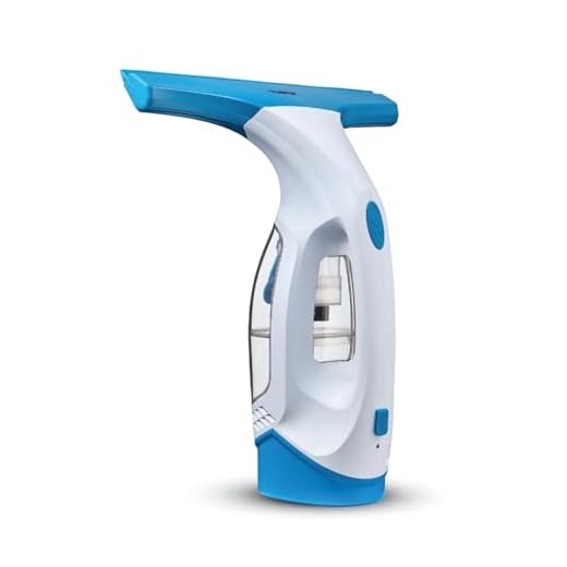 Tower T131001 Cordless Window Vac Cleaner with Rechargeable Battery, 150ml Water Tank, 20W, Cool Blue