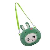 Beaupretty 1 Pieza Bolsito Infantil con Forma De Conejo Bolsa De Lindo Peluche Cartera Bandolera con Forma De Conejo Bolsa Crossbody para Abajo De Algodón Color Aleatorio