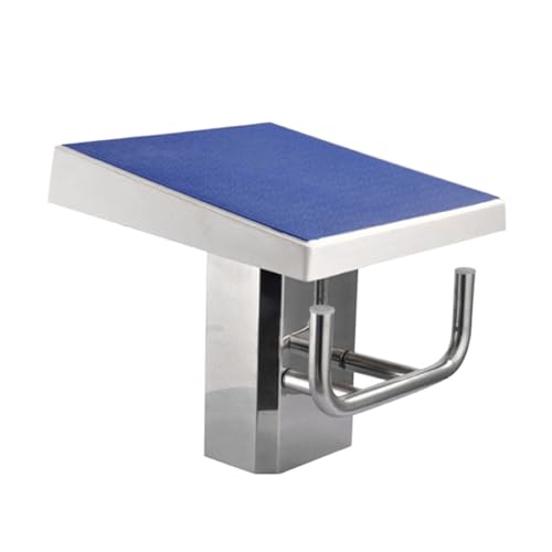 Trampolín para Piscina, Plataforma de natación de Alta Resistencia con Superficie Antideslizante, Base Cuadrada y Accesorios, para Uso en Piscinas y competiciones.