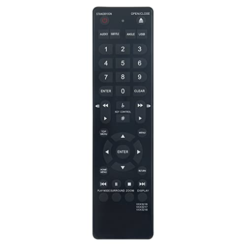 VINABTY VXX3216/VXX3217/VXX3218 Replaced Remote Control dedicated for Pioneer Blu-Ray DVD Recorder DV-400V-K DV-463 DV-270 DV-271 DV-275 DV-360 DV-464 DV-2650 DV-266-S DV-353 DV-466-K DV-270-S