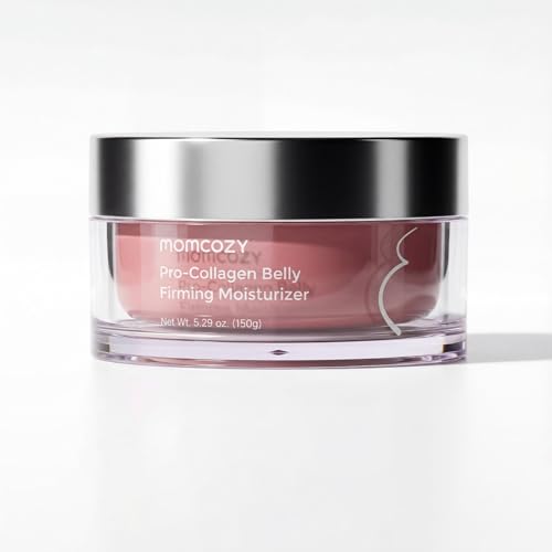 Momcozy Pro-Collagen Schwangerschaftscreme, Dehnungsstreifencreme für Schwangerschaft und Wochenbett, Peptide in Gesichtsqualität und Öl-in-Creme,Hautpflege Narbensalbe,150g