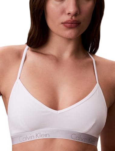 Image of Calvin Klein Women's Motive Cotton Lightly Lined Bralette Bra