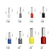 Fidioto 800pcs Wire Ferrules Terminals Kit, AWG 22-8 Terminal Connector Wire Insulated Cord Pin Ends Terminals for Electric, Industrial, Power Control System, etc.