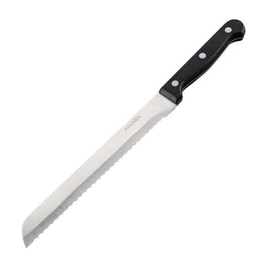Fackelmann Nirosta Mega Coltello Pane, Acciaio, Nero/Argento