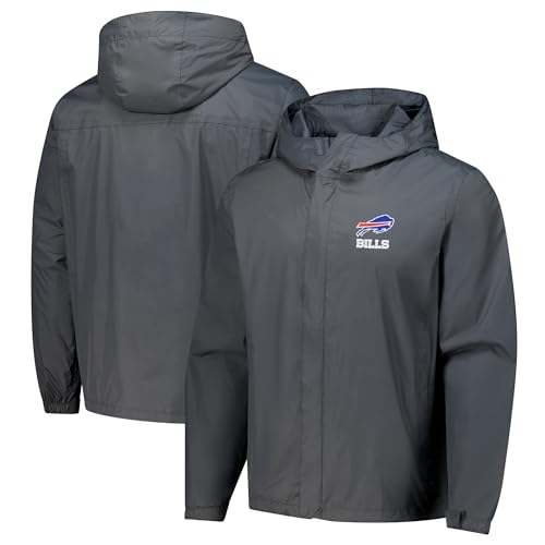 Image of Dunbrooke Men's NFL Tropic Waterproof Packable Full-Zip Hoodie Jacket