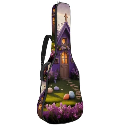 Sac pour guitare acoustique à motif violet pour vos cours et trajets