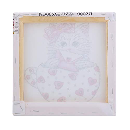 Hölzerner 5D Diamant Malerei Rahmen Foto Bilderrahmen DIY Cross Stitch Stickerei aus Holz Rahmen Foto Bilderrahmen DIY 5D Diamant Painting Zubehör für Home Wand Decor Gemälde(25 * 25) Cover