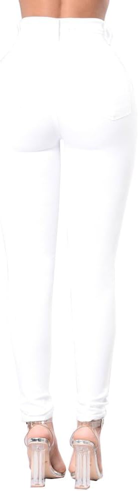 Ripped Skinny Jeans for Women High Waisted Stretch Slim Fit Distressed Denim Jeans Pants - Image 2