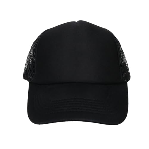 Image of TZ Promise Men Women Foam Trucker Hat Mesh Cap Solid Colors Lightweight with Adjustable Snapback Collection
