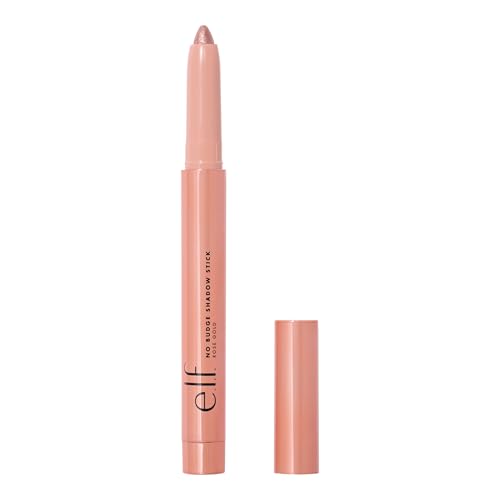 e.l.f. No Budge Shadow Stick, Long-Lasting Cream Eyeshadow Stick For High-Pigment, Metallic Color...