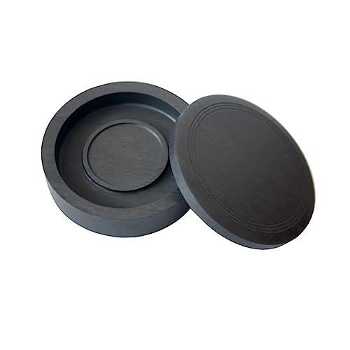 DOITOOL Calligraphy Inkstone with Cover Durable Ink Stone for Calligraphy Practice Easy to Clean Student Stationery Compact Design for Painting and Writing