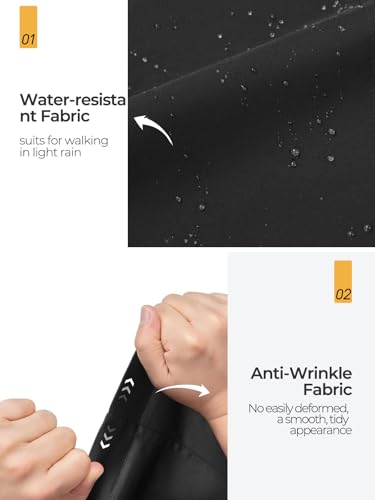 SaphiRose Lange Regenjacke für Damen, Outdoor-Regenmantel, Windbreaker, mit Kapuze