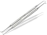 rostfreies Edelstahl Fußpflegeinstrument Eckenheber Kosmetikinstrument Doppelinstrument 2er Set Pediküre-Set