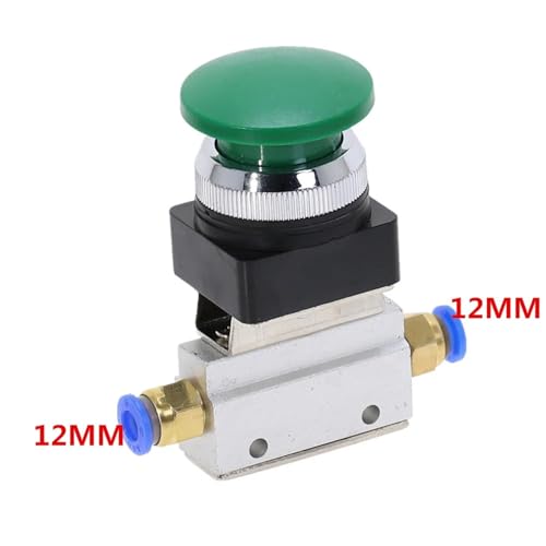 Vanne pneumatique compacte MOV-03APPL à commande manuelle et raccords 12mm