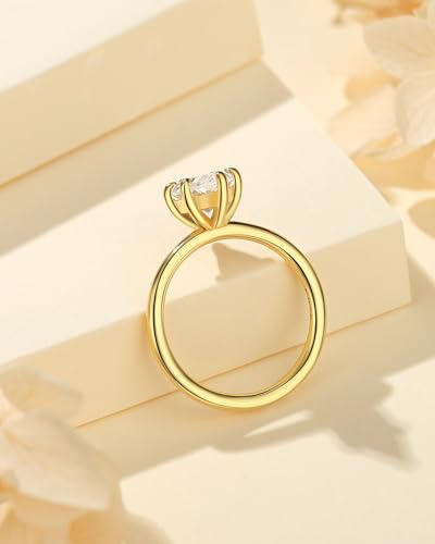 2CT/3.5CT Elongated Marquise Cut Engagement Ring,Simulated Diamond Promise Ring,925 Sterling Silver 18K White/Yellow Gold Plated Ring3