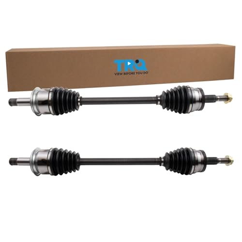 Image of TRQ Rear Driver and Passenger Side CV Axle Assembly Set 2 Piece Compatible with 06-08 Chrysler 300 C RWD 07-08 Dodge Charger V8 5.7L RWD 06 Charger V8 5.7L 06-08 Magnum RT