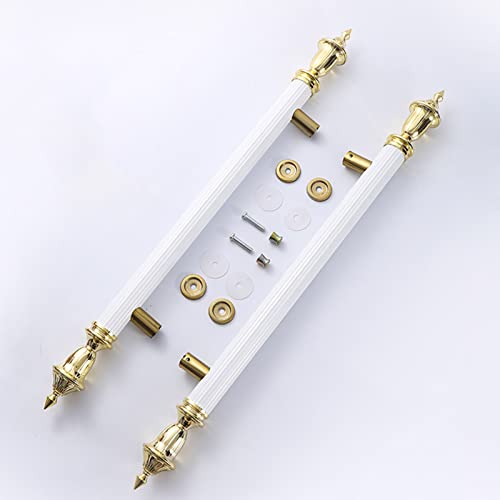 Poignée de porte antique européenne en fonte au design exquis pour entrée chic
