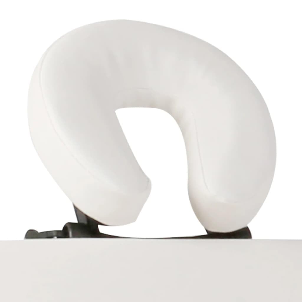 Massageliege Klappbar 2-Zonen mit Holzgestell Cremeweiß,Gesundheit & Schönheit,Körperpflege,Massage & Entspannung,Massagetische,Weiß,14.9 kg-110078