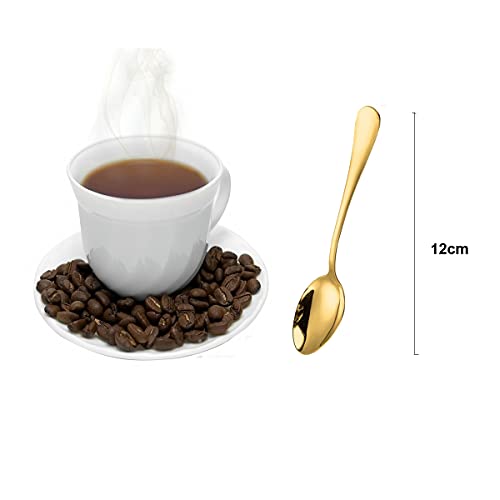 Wesdxc56 Gold Demitasse Espresso Spoons