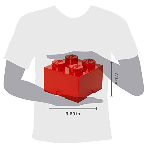Lego Lego Storage Brick 4, Red - Image 3