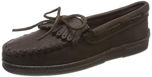 Minnetonka Women's Moosehide Fringed Kilty Moccasin