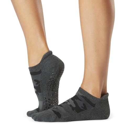 Image of TAVI Savvy Pilates Socks - Grip Socks for Women with Non-Slip Grips, Heel Tab, Arch Support, Wear for Yoga, Barre
