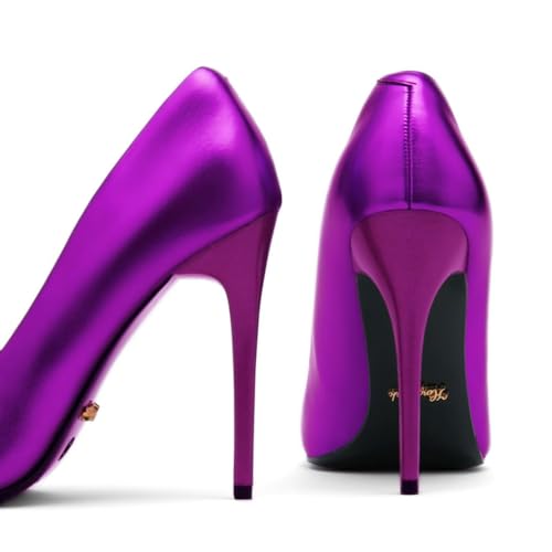 Image of Womens High Heels 4 Inch Closed Pointed Toe Pumps Stiletto Heels for Women Dress Sexy Wedding Pumps