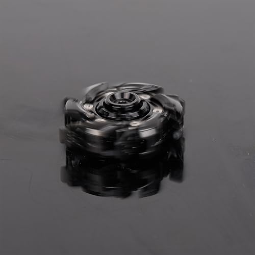 Image of Metal Fidget Spinner for Adults - Spin-Activated Transformation (Open Armor) Spinner, Cool Fidget Toy for Stress Relief, Viral on TikTok & YouTube (Black Knight)
