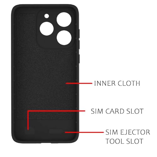 Image of Shockproof Case for Realme 15T 5G / Narzo 90 5G | Full Camera Protection | TPU Flexible Back Cover for Realme 15T 5G / Narzo 90 5G (Matte Black)