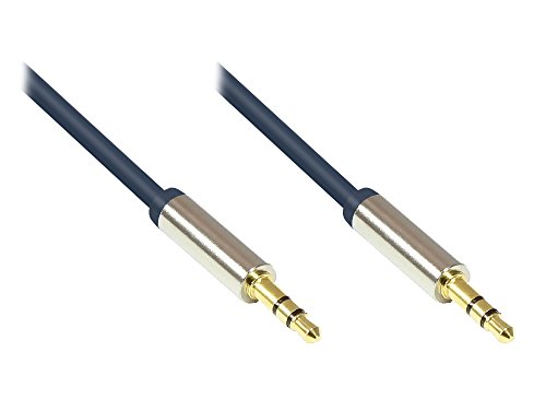 Cable de audio jack 3.5 mm 3 m color azul oscuro miniatura 1