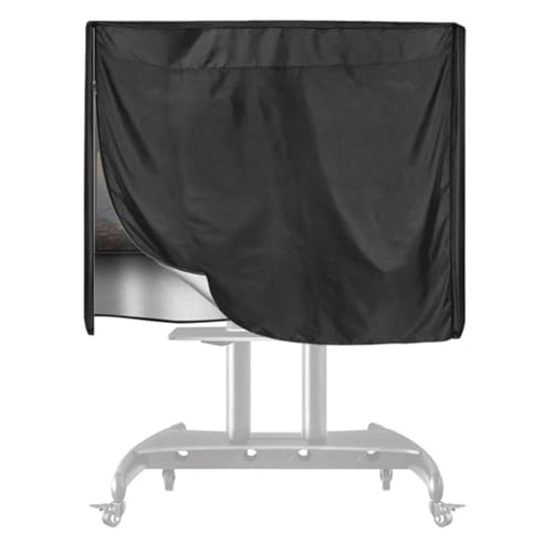 Funda para soporte de TV móvil para proteger televisores de terraza y jardín del clima 7
