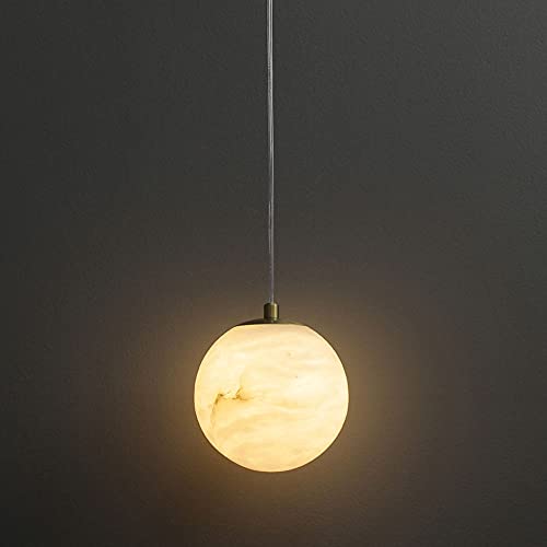 Lampe suspendu LED en marbre pour éclairage de chambre et villa moderne