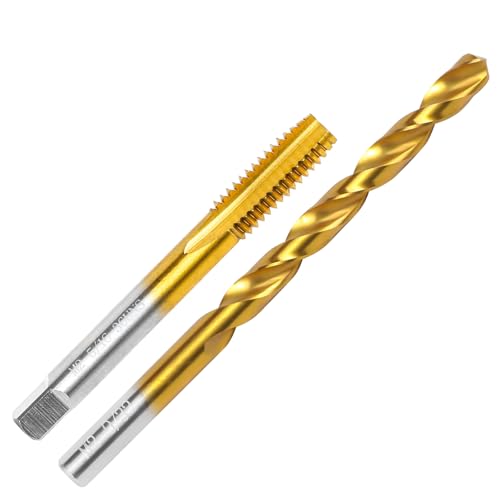 Image of 5 /16 inch-36 UNS Tap and 9 /32 inch Drill Bit Kit, M2 HSS Drill and Tap Set, Combination of Drill and Tap Kit for Metal