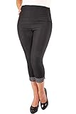 radio caprice rockabilly retro Capri Hose SugarShock Damen Rockabilly Polka Dots Caprihose 157108901 Schwarz XL