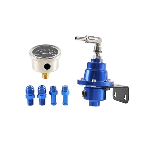 Régulateur de pression de carburant bleu avec manomètre pour compresseur - 3